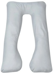 131587 vidaXL Almofada de gravidez 90 x 145 cm cinzento