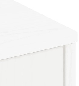 Móveis de apoio 5 pcs ODDA pinho de madeira maciça branco
