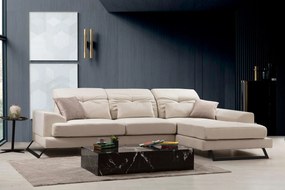 ****  
Sofá de canto Frido – Ecru – 190 x 304 cm

**
