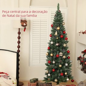 Árvore de Natal 180 cm Árvore de Natal Artificial com 618 Ramos e Suporte de Metal Árvore de Natal para Interior Verde