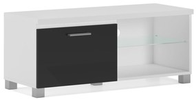 Móvel de  TV, cor Laca brilhante preto e branco, medidas: 100x40x42cm