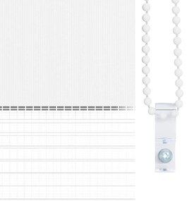 Estore de rolo 60 x 120 cm, linhas de zebra / Branco