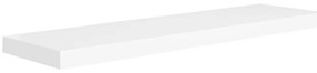 Prateleiras parede suspensas 2 pcs 90x23,5x3,8cm MDF branco