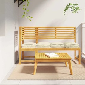 vidaXL Almofadas de palete para assento, 4 pcs, creme, 40x40x8 cm, tecido oxford