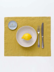Individual de mesa em linho Lemon Curry