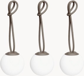 Candeeiros suspensos LED portáteis reguláveis para exterior Bolleke Mini, conjunto de 3