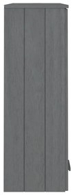 Topo p/ armário alto HAMAR 85x35x100 pinho maciço cinza-escuro