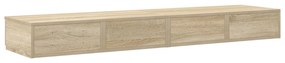 Cômoda vidaXL Carvalho Sonoma 135x36,5x16,5 cm em madeira laminada
