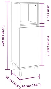 3 pcs conjunto móveis casa de banho derivados de madeira branco