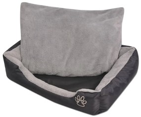 Cama para cães com almofada acolchoada tamanho S preto