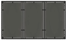 Conjunto de Jantar para Jardim 5 pcs Preto 150 x 90 x 75 cm