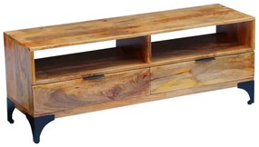Móvel TV madeira de mangueira 120x35x45 cm