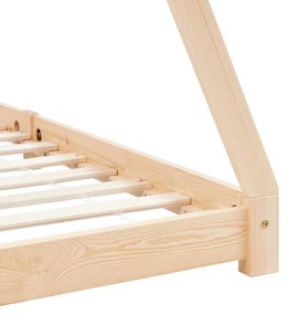 Estrutura de cama p/ crianças 70x140 cm madeira de pinho maciça