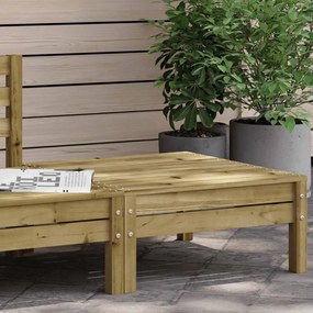 vidaXL Apoio de pés para jardim madeira de pinho impregnada