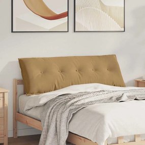 vidaXL Travesseiro para Costas Castanho 140 x 50 cm