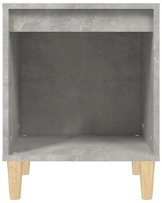 Mesas de cabeceira 2 pcs 40x35x50 cm cinzento cimento