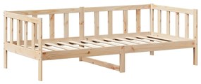 Sofá-cama com telhado 80x200 cm madeira de pinho maciça