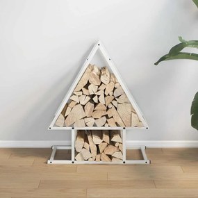 Suporte para lenha 50x25x60 cm aço laminado a frio branco
