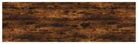 Prateleiras de parede 4pcs derivados de madeira carvalho fumado
