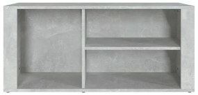 Sapateira 100x35x45 cm madeira processada cinzento cimento