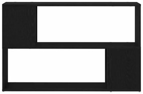 Estante de Livros vidaXL Carvalho Preto 100x24x63 cm Madeira Compósita