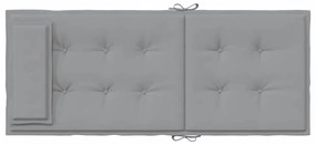 Almofadões p/ cadeira encosto alto 4 pcs tecido oxford cinzento