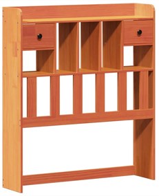 Cama sem colchão 90x190 cm madeira de pinho maciça castanho-mel