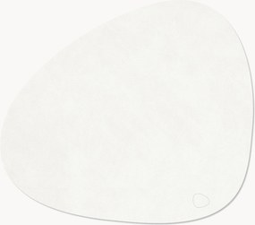 Conjunto de bases de mesa assimétricas em couro artesanais Curve, conjunto de 4