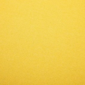 Poltrona em tecido amarelo