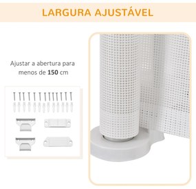 Barreira de Segurança para Cães Extensível 0-150cm Porta de Proteção Retrátil para Animais de Estimação Barreira para Escadas e Corredores Liga de Alu