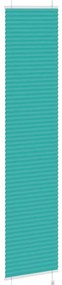Gasolina verde Plissada Cega 45x200 cm Largura Tecido 44,4 cm