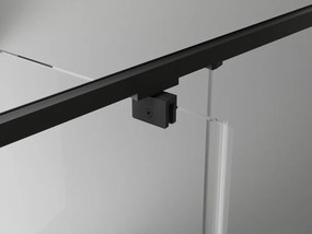 Mexen Exo-BR cabine de duche pivotante 100 x 100 cm, transparente, preta - 8181-100-100-70-00