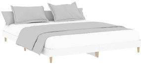 Estrutura de Cama - 200x200 cm - Derivados de Madeira Branco