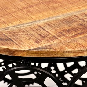 Mesa de centro madeira de mangueira maciça 60x40 cm