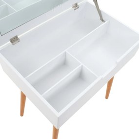 Toucador com espelho MDF 60x40x75 cm