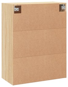 Móveis de parede 2 pcs derivados de madeira carvalho sonoma