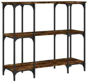 Mesa consola 102x35x90 cm derivados de madeira carvalho fumado