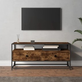 Móvel de TV 100x35x45 cm derivados de madeira carvalho fumado