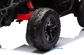 Carro elétrico para crianças 1 a 6 anos 24V MP4 CAN-AM Maverick Buggy Vermelho