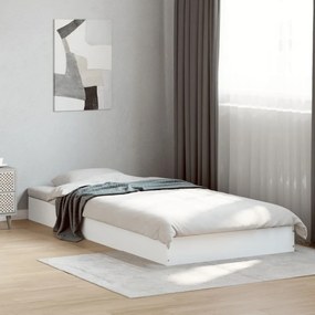 Estrutura de cama 90x200 cm derivados de madeira branco