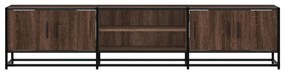 Móvel de TV 180x35x41 cm derivados de madeira carvalho castanho