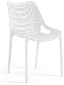 Cadeira Oxy s/ Braço Branca - conjunto com 4 unidades
