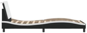 Estrutura cama c/ cabeceira 100x200 cm couro artificial