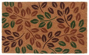 vidaXL Tapete de porta 45x75 cm fibra de coco tufada natural