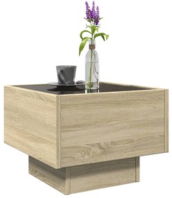 Mesa de apoio c/ LEDs 40x40x30 cm derivados de madeira