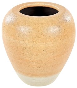 Terracota Jarro decorativo 34 Laranja Creme SKIONE Beliani