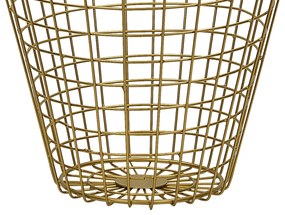Cesto de metal dourado NITMA Beliani
