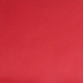 Poltrona reclinável couro artificial vermelho