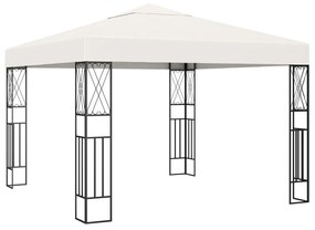 Gazebo 3x3 m tecido creme