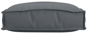 Kit de 6 almofadas de palete antracite 40 x 40 x 8 cm, em tecido Oxfor